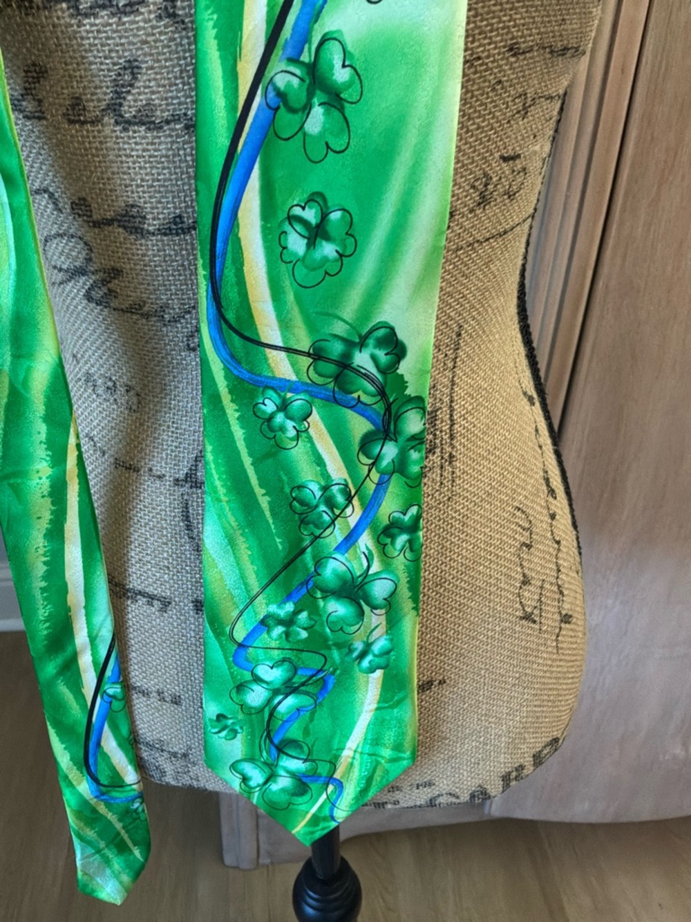 RARE J. Garcia, Jerry Garcia Tie shamrock Irish St. Patrick’s Day Green artwork
